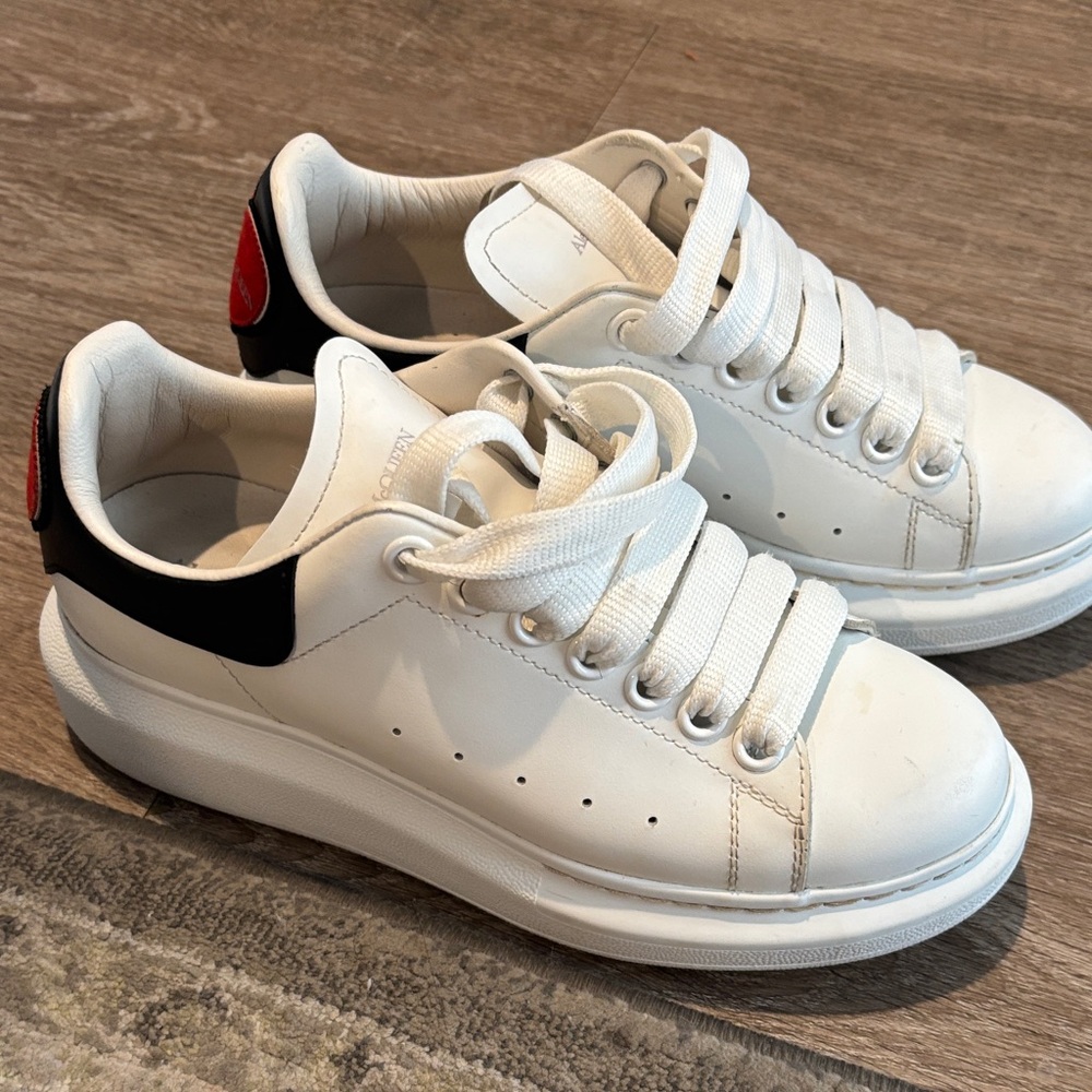 Alexander McQueen White and Black Sneakers